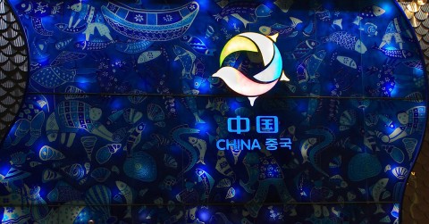 China Pavilion at night
