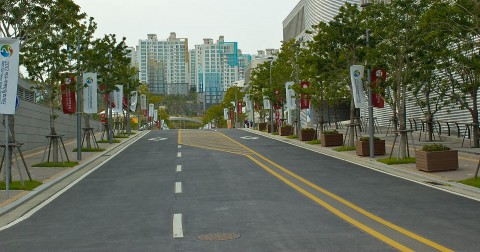 Empty Expo road