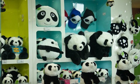 Stuffed panda bears