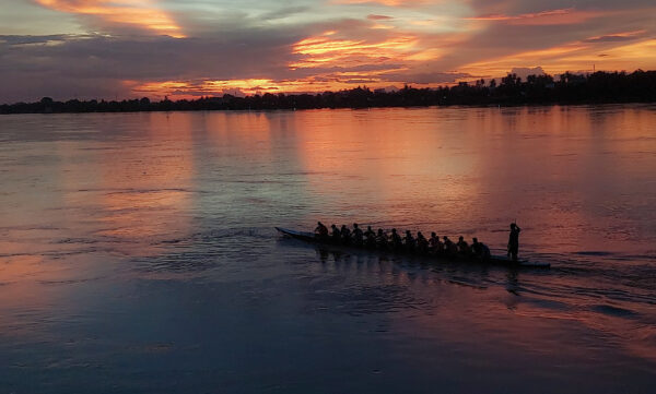 sunset boat practice